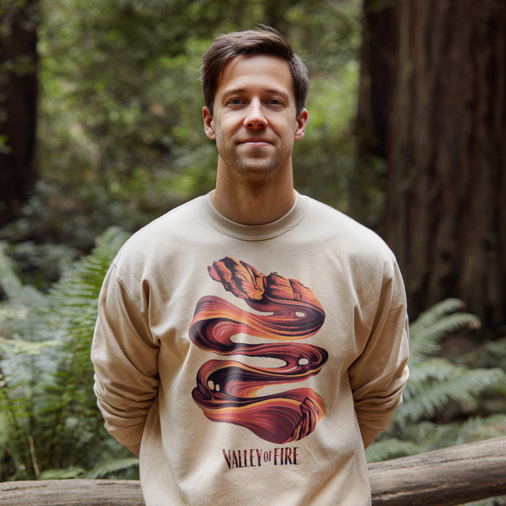 Valley of Fire State Park Crewneck Sweatshirt Adventure and Outdoors Themed Sweatshirt