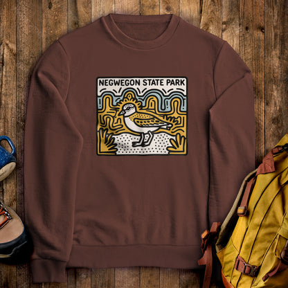 Negwegon State Park Crewneck Sweatshirt Cocoa Adventure and Outdoors Themed Sweatshirt