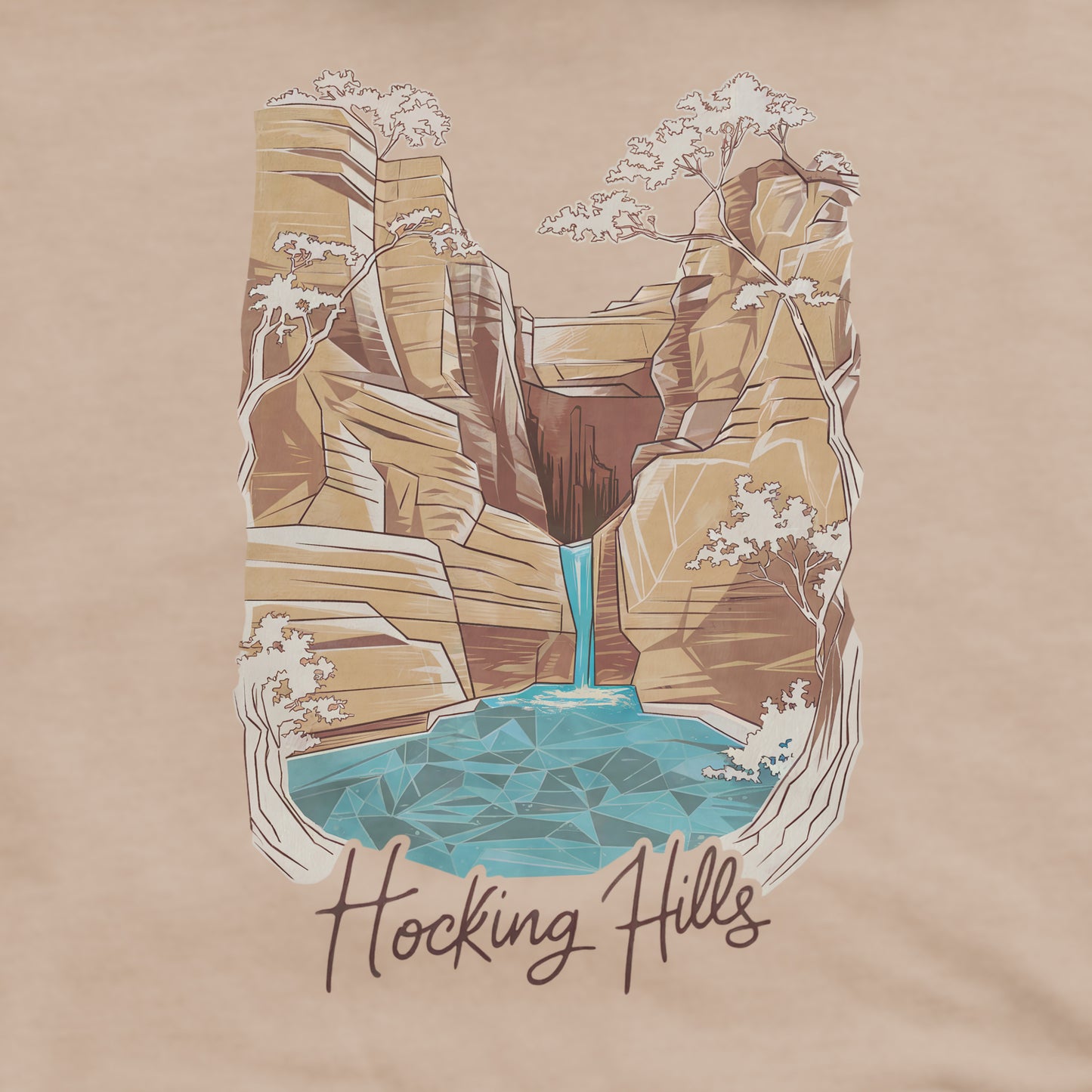 Hocking Hills State Park Crewneck Sweatshirt Adventure and Outdoors Themed Sweatshirt