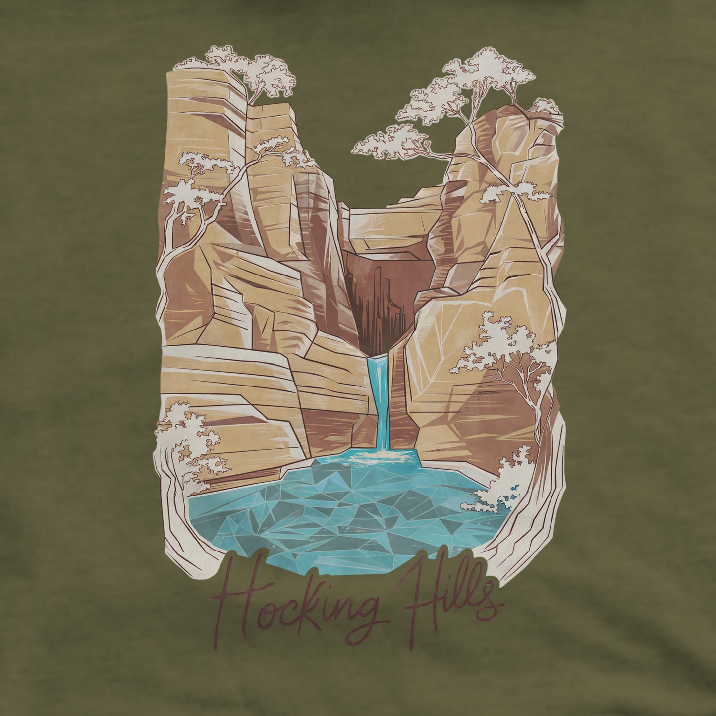 Hocking Hills State Park Crewneck Sweatshirt Adventure and Outdoors Themed Sweatshirt