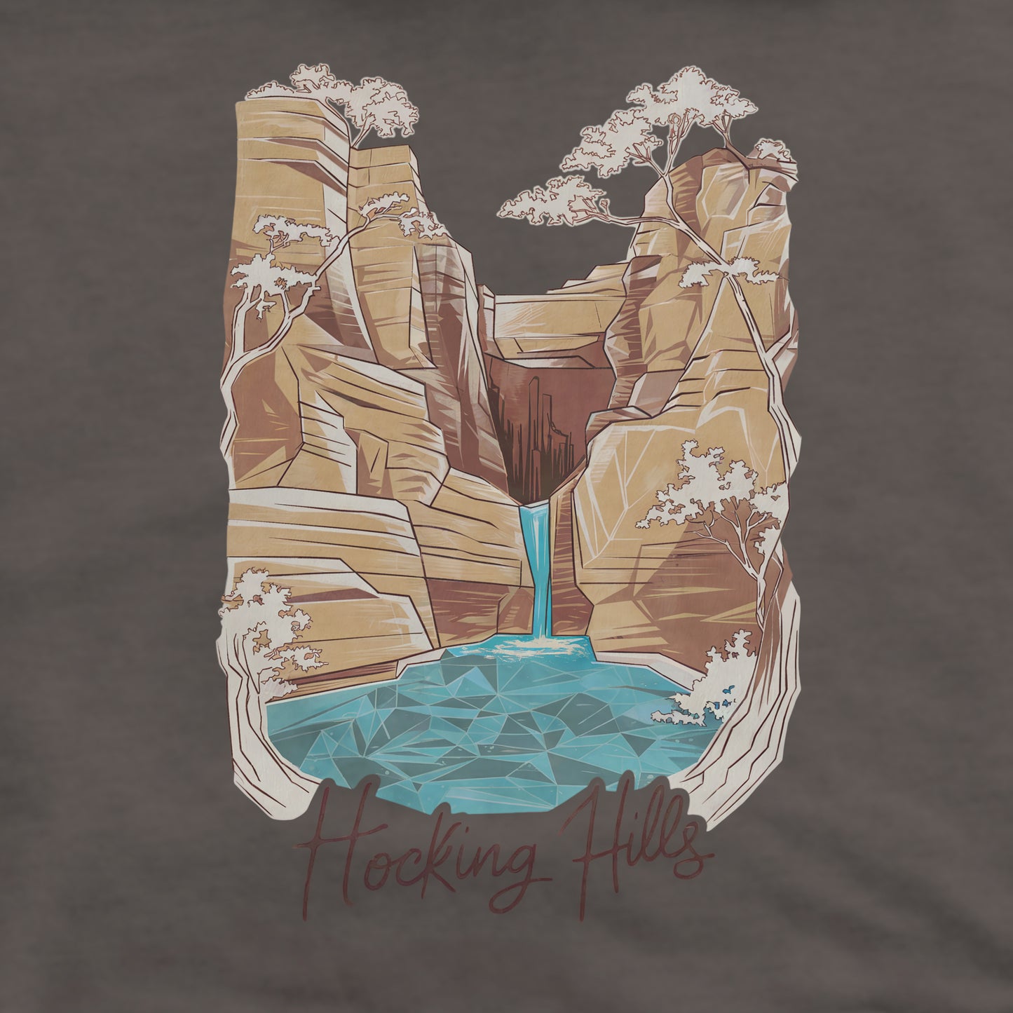 Hocking Hills State Park Crewneck Sweatshirt Adventure and Outdoors Themed Sweatshirt