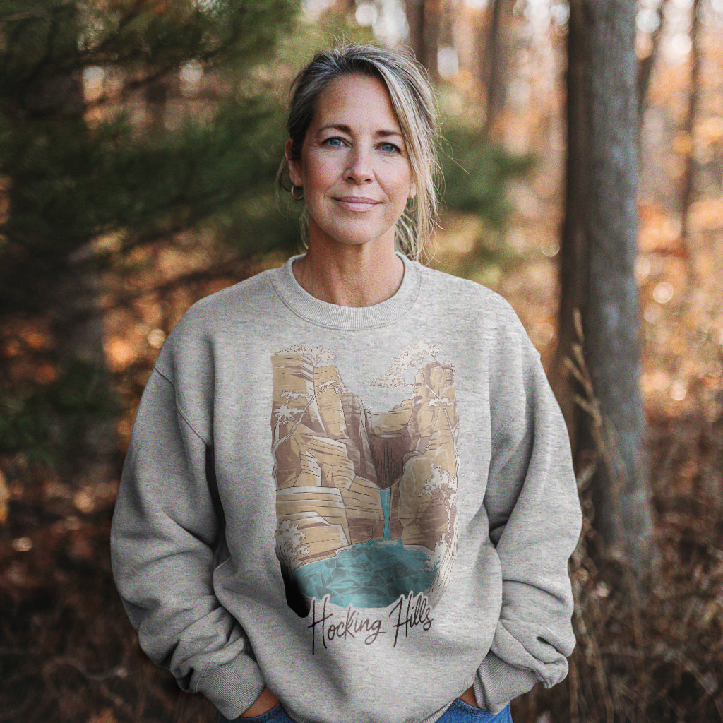 Hocking Hills State Park Crewneck Sweatshirt Adventure and Outdoors Themed Sweatshirt