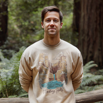 Hocking Hills State Park Crewneck Sweatshirt Adventure and Outdoors Themed Sweatshirt