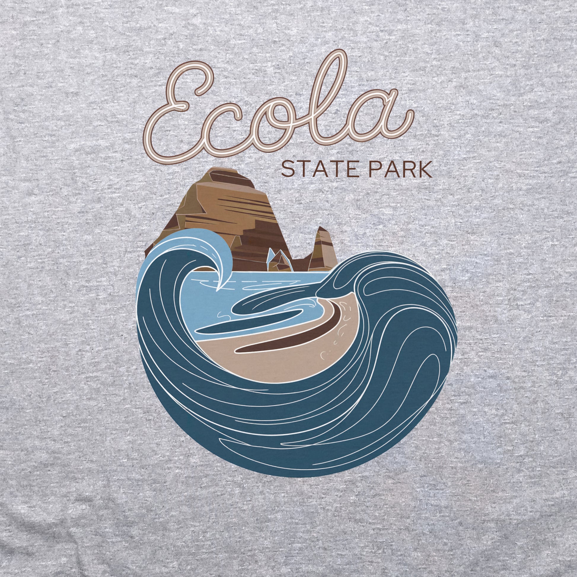 Ecola State Park Crewneck Sweatshirt Adventure and Outdoors Themed Sweatshirt