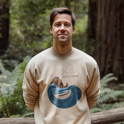 Ecola State Park Crewneck Sweatshirt Adventure and Outdoors Themed Sweatshirt
