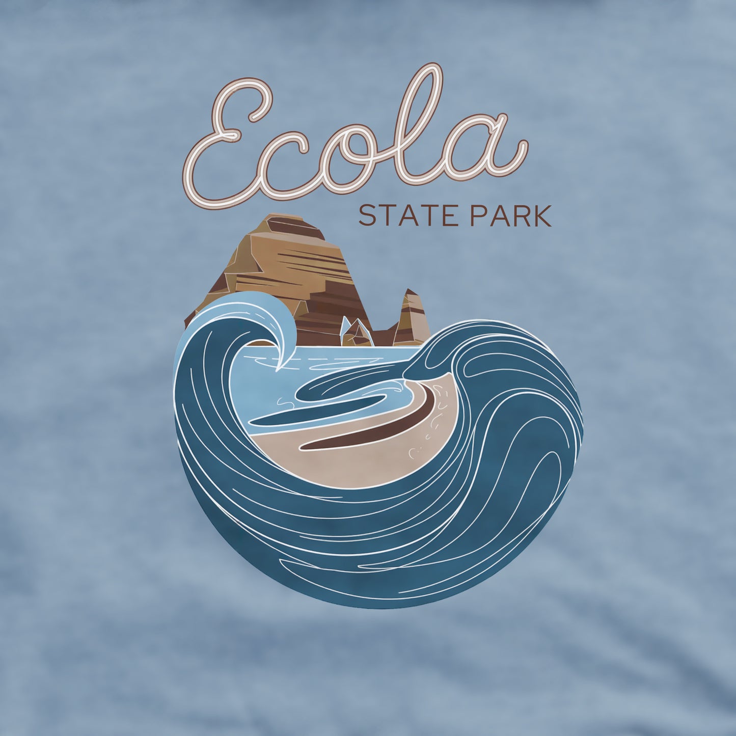 Ecola State Park Crewneck Sweatshirt Adventure and Outdoors Themed Sweatshirt