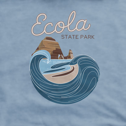 Ecola State Park Crewneck Sweatshirt Adventure and Outdoors Themed Sweatshirt