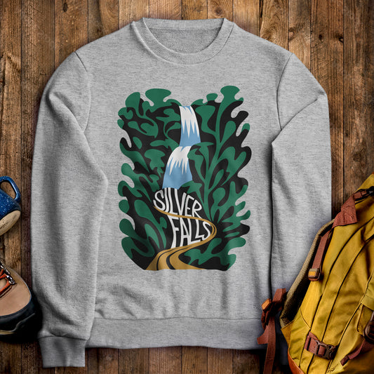 Silver Lake State Park Crewneck Sweatshirt Sport Grey Adventure and Outdoors Themed Sweatshirt