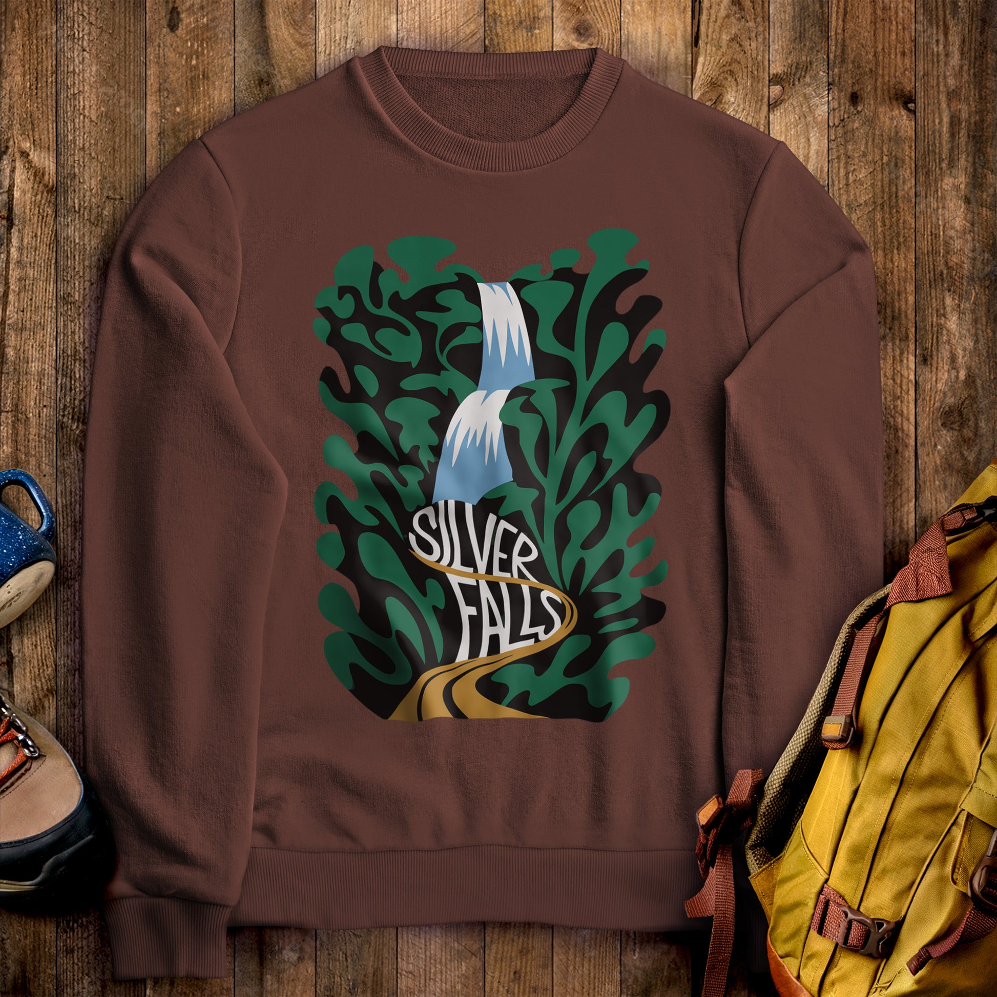 Silver Lake State Park Crewneck Sweatshirt Cocoa Adventure and Outdoors Themed Sweatshirt