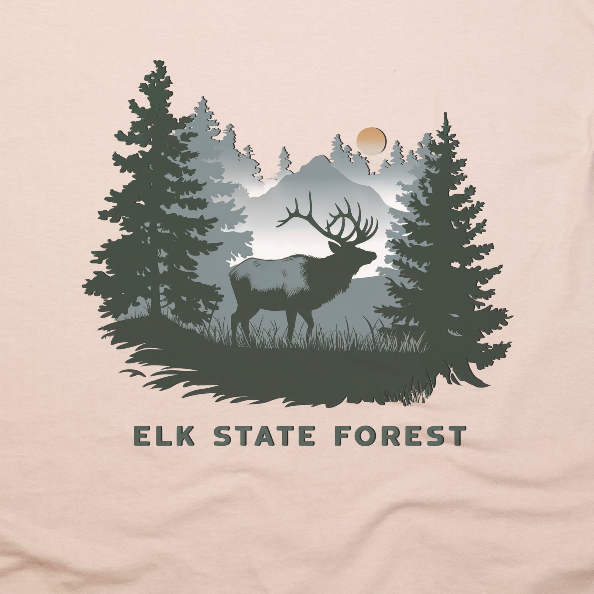 Elk State Forest T-Shirt Adventure and Outdoors Themed T-Shirt