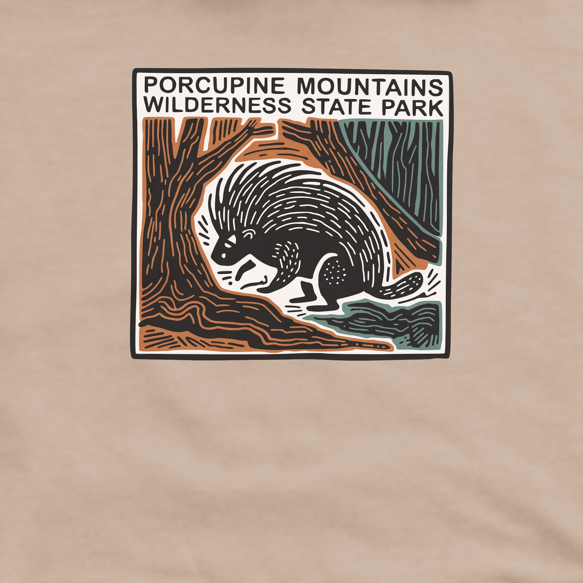 Porcupine Mountains Wilderness State Park Crewneck Sweatshirt Adventure and Outdoors Themed Sweatshirt