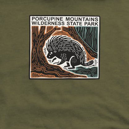 Porcupine Mountains Wilderness State Park Crewneck Sweatshirt Adventure and Outdoors Themed Sweatshirt