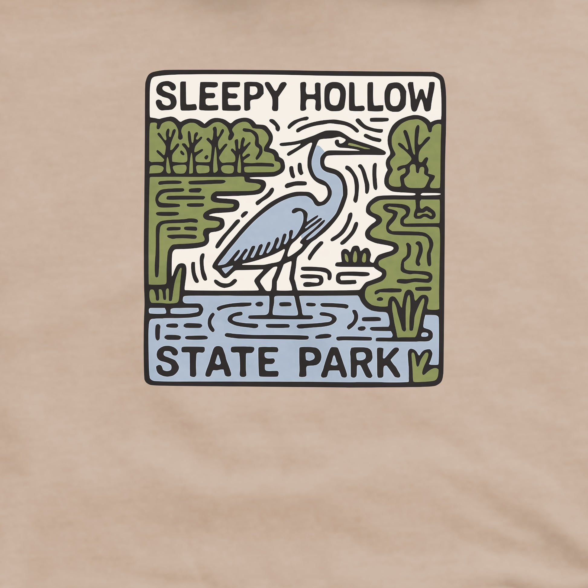 Sleepy Hollow State Park Crewneck Sweatshirt Adventure and Outdoors Themed Sweatshirt