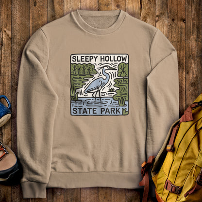 Sleepy Hollow State Park Crewneck Sweatshirt Sand Adventure and Outdoors Themed Sweatshirt