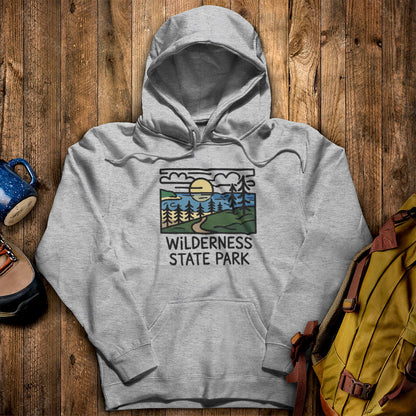 Wilderness State Park Hoodie Sport Grey Adventure and Outdoors Themed Hoodie