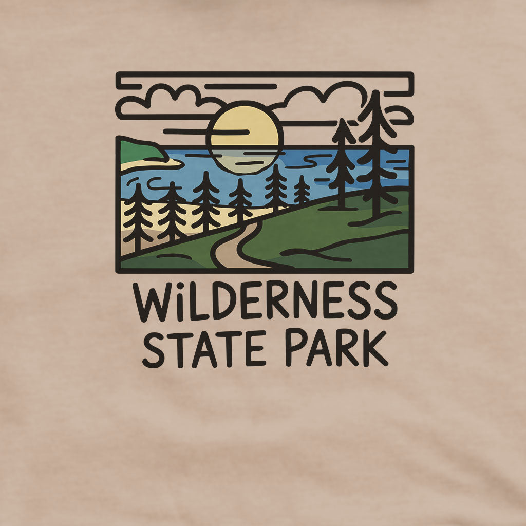 Wilderness State Park Hoodie Adventure and Outdoors Themed Hoodie