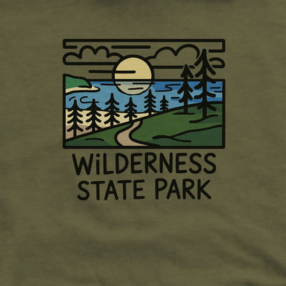 Wilderness State Park Hoodie Adventure and Outdoors Themed Hoodie