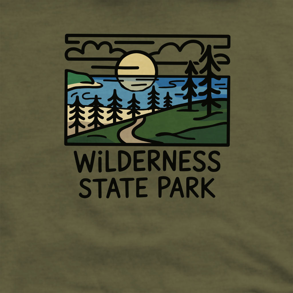 Wilderness State Park Crewneck Sweatshirt Adventure and Outdoors Themed Sweatshirt