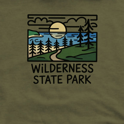 Wilderness State Park Crewneck Sweatshirt Adventure and Outdoors Themed Sweatshirt