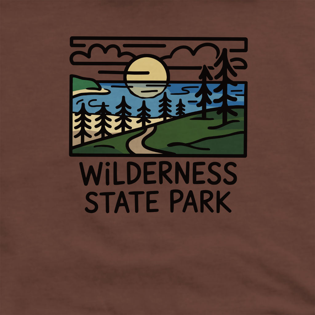 Wilderness State Park Crewneck Sweatshirt Adventure and Outdoors Themed Sweatshirt