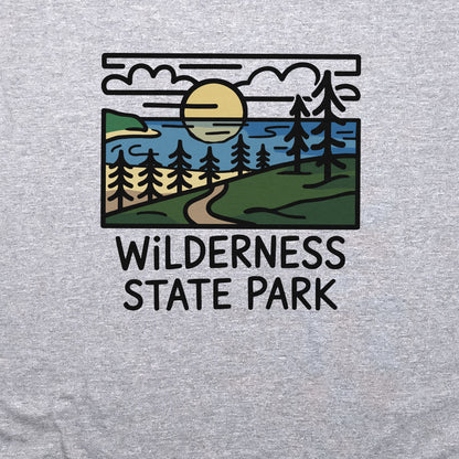 Wilderness State Park Crewneck Sweatshirt Adventure and Outdoors Themed Sweatshirt