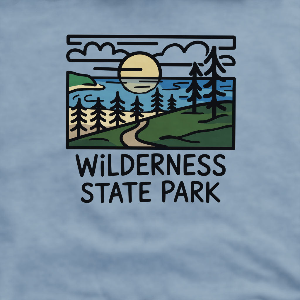 Wilderness State Park Crewneck Sweatshirt Adventure and Outdoors Themed Sweatshirt