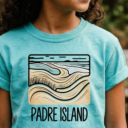 Padre Island National Seashore Kids Cotton T-Shirt