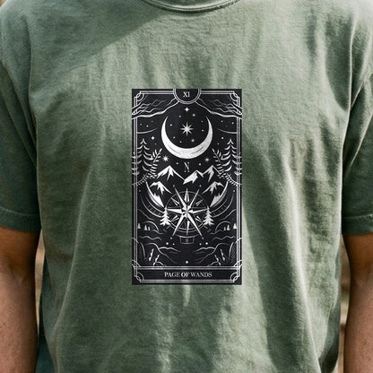 Page of Wands Tarot Cotton T-Shirt