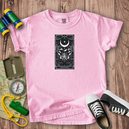 Page of Wands Tarot Kids Cotton T-Shirt