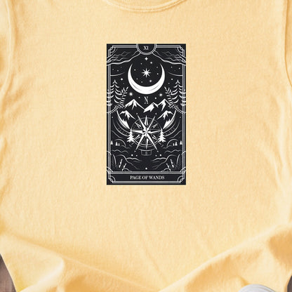 Page of Wands Tarot Kids Cotton T-Shirt