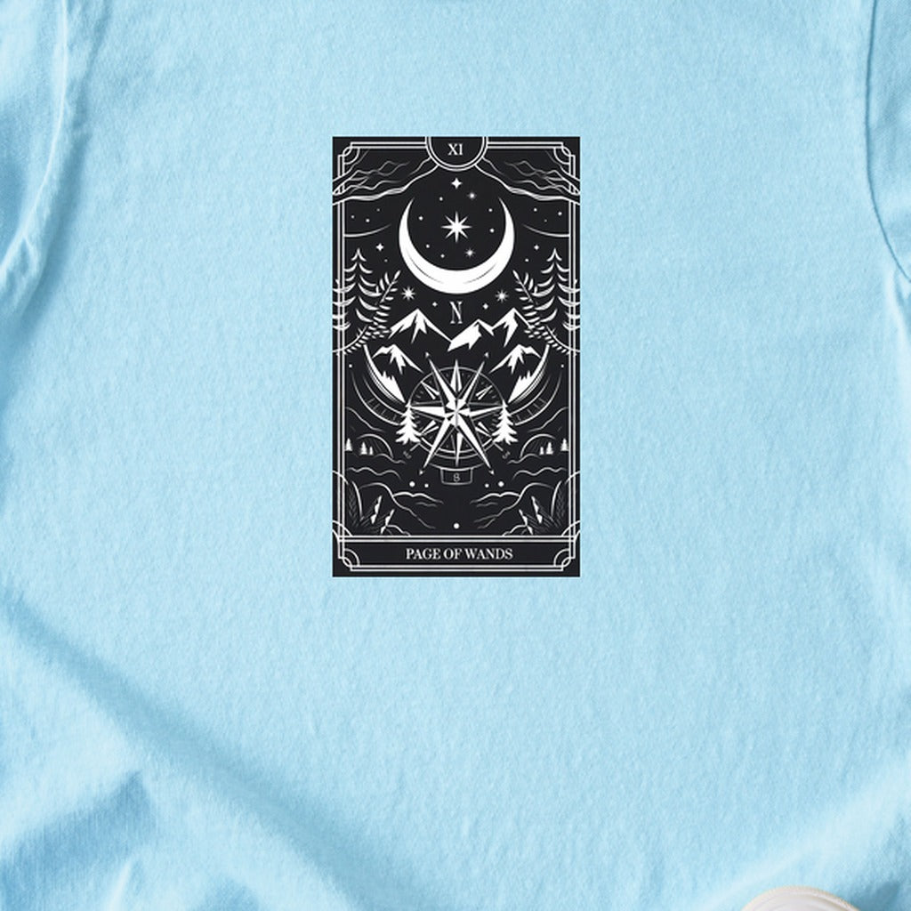 Page of Wands Tarot Kids Cotton T-Shirt
