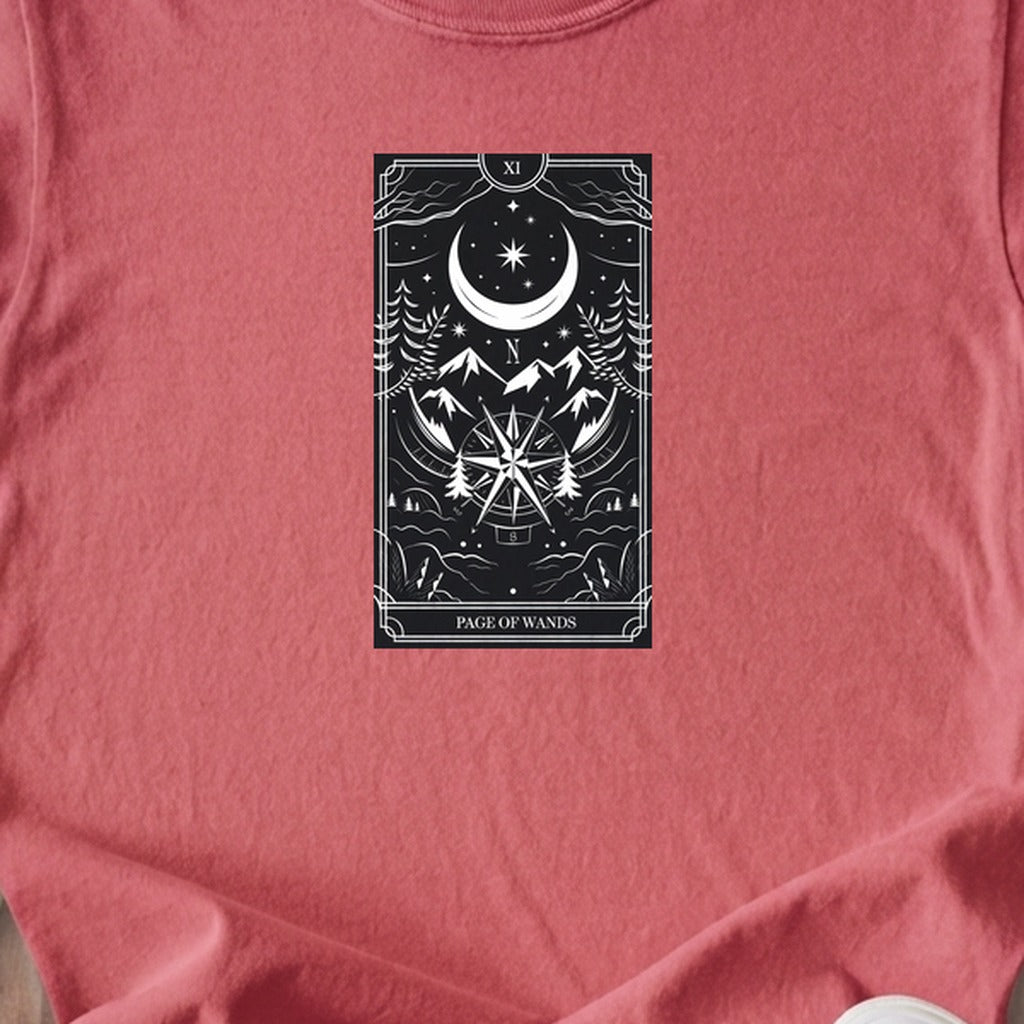 Page of Wands Tarot Kids Cotton T-Shirt