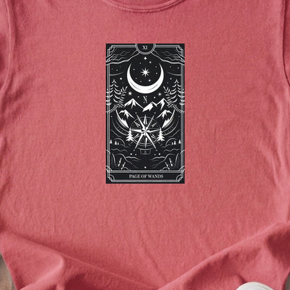 Page of Wands Tarot Kids Cotton T-Shirt