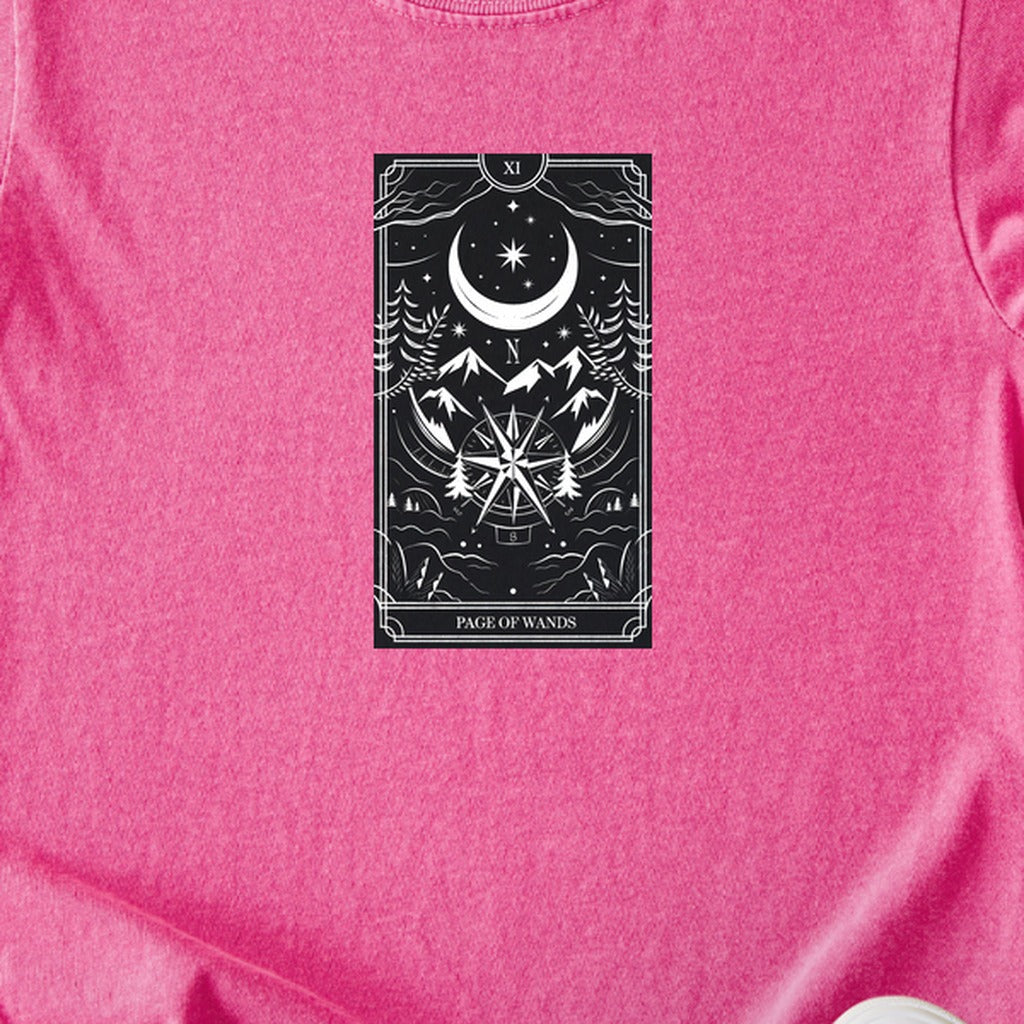 Page of Wands Tarot Kids Cotton T-Shirt