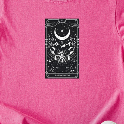 Page of Wands Tarot Kids Cotton T-Shirt