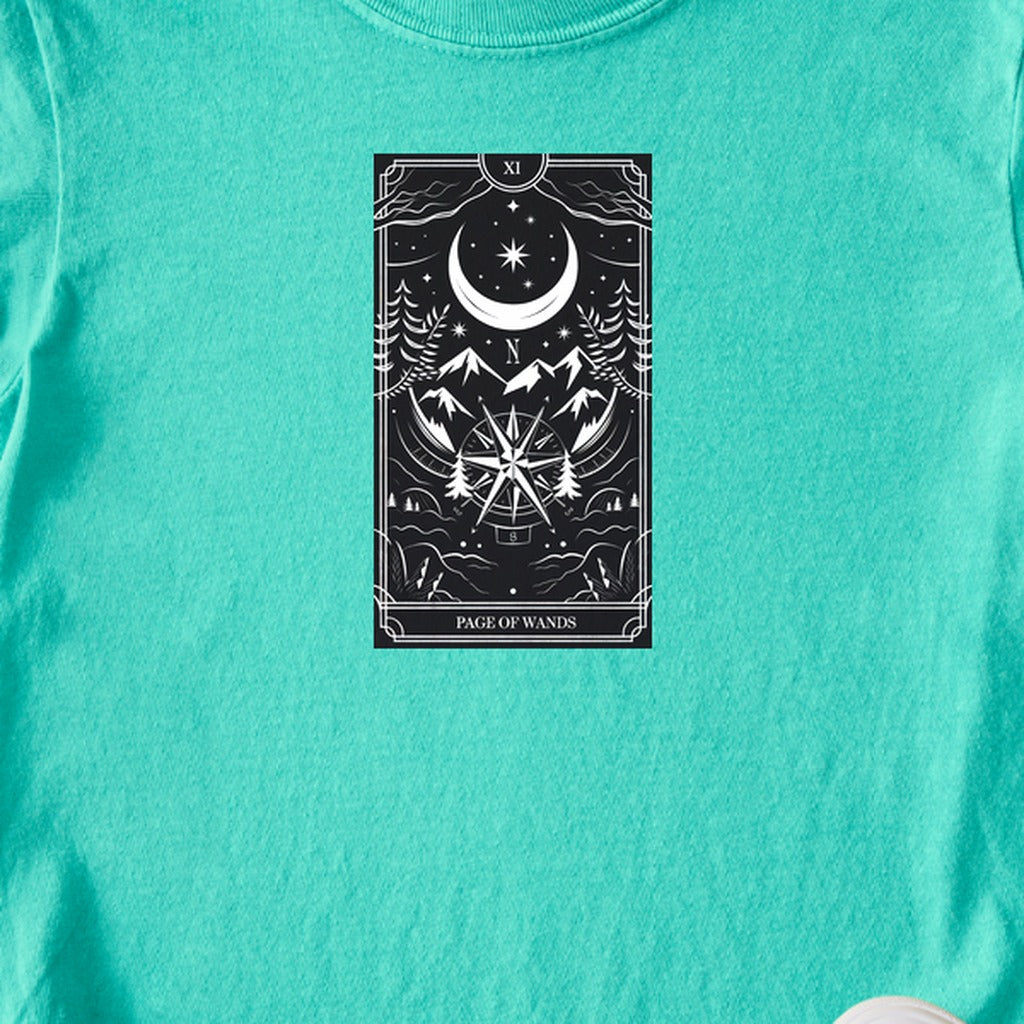 Page of Wands Tarot Kids Cotton T-Shirt