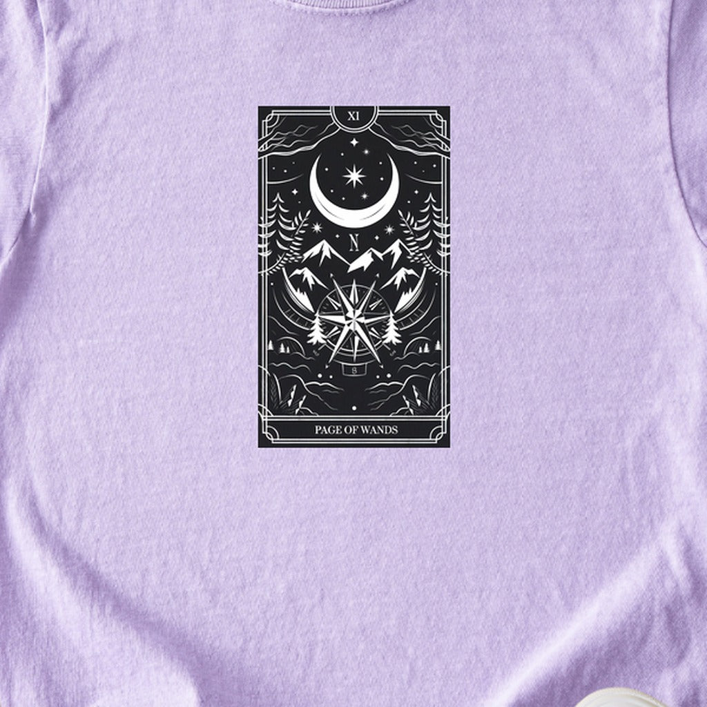 Page of Wands Tarot Kids Cotton T-Shirt