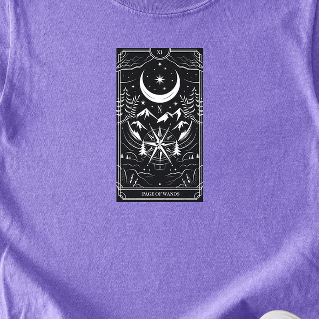 Page of Wands Tarot Kids Cotton T-Shirt