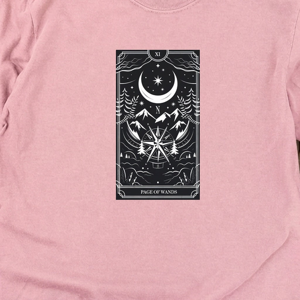 Page of Wands Tarot Cotton Long Sleeve