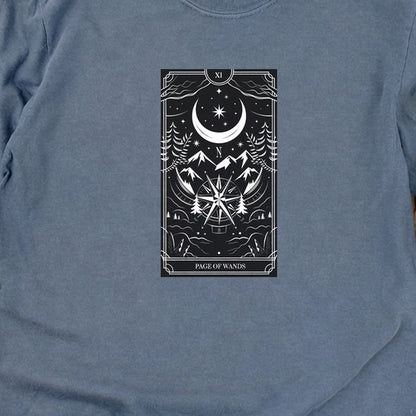 Page of Wands Tarot Cotton Long Sleeve