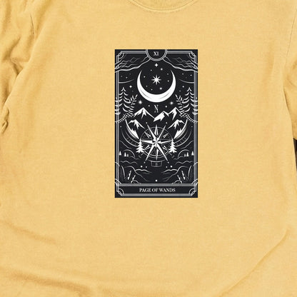 Page of Wands Tarot Cotton Long Sleeve