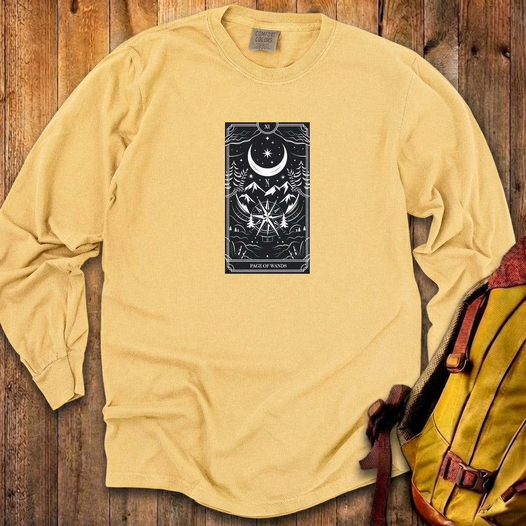 Page of Wands Tarot Cotton Long Sleeve
