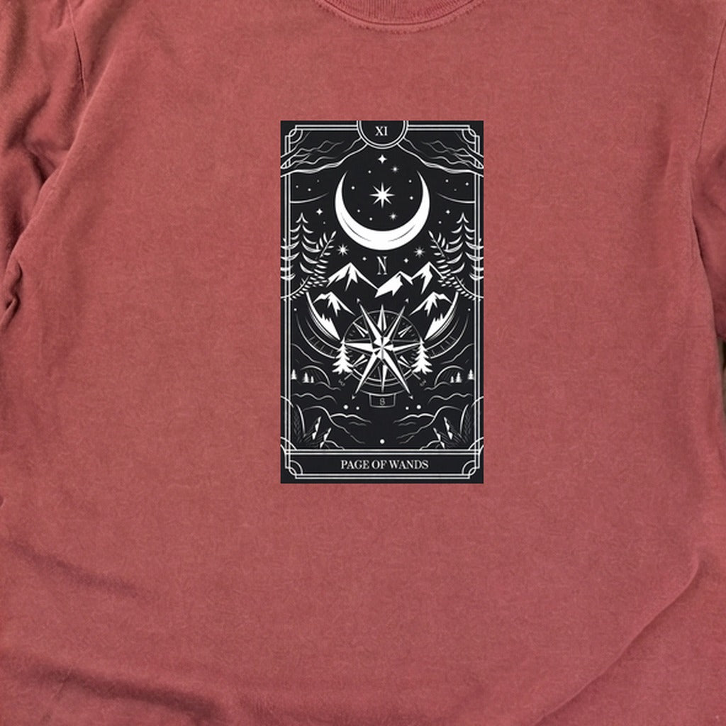 Page of Wands Tarot Cotton Long Sleeve