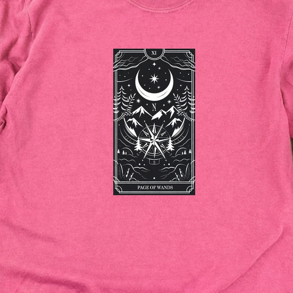 Page of Wands Tarot Cotton Long Sleeve