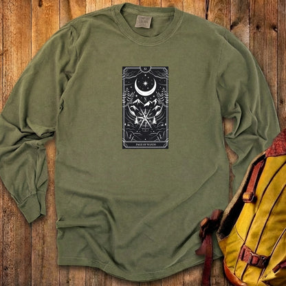 Page of Wands Tarot Cotton Long Sleeve