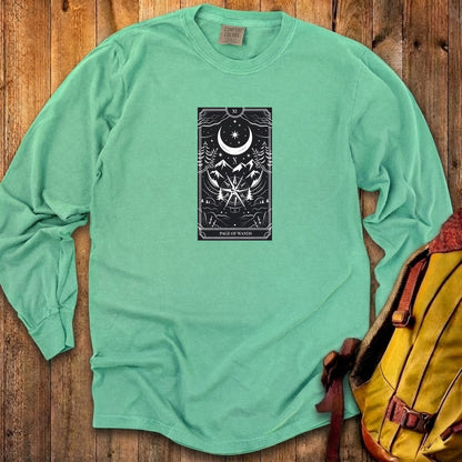 Page of Wands Tarot Cotton Long Sleeve