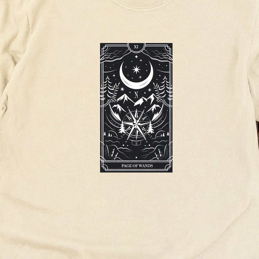 Page of Wands Tarot Cotton Long Sleeve