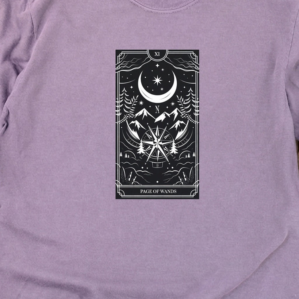 Page of Wands Tarot Cotton Long Sleeve