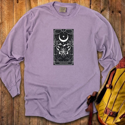 Page of Wands Tarot Cotton Long Sleeve
