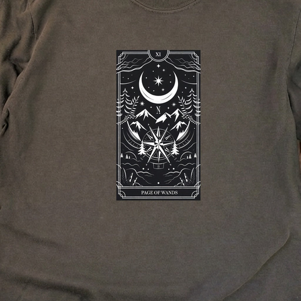 Page of Wands Tarot Cotton Long Sleeve